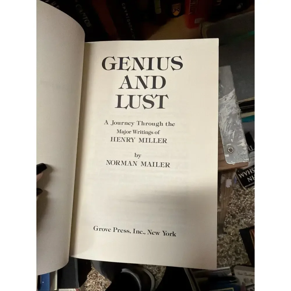 Genius and Lust Major‎ Writings of Henry Miller Norman Mailer 1976 Grove Press
